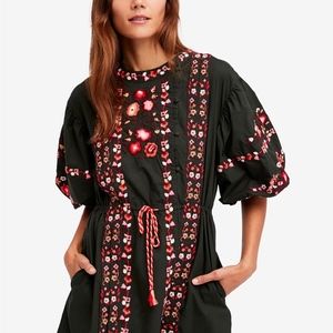 *SOLD**Free People Havana Mini Dress - Embroidered